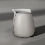 Pouf Attesa, Beige Silk