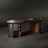 Office desk Petal, Walnut 3