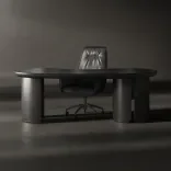 Office desk Petal, Black Anegri 2