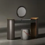 Pouf Jellybean Saddle, Misty Grey Light 3