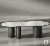 Тренд 2026: столы с каменной столешницей люкс