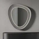 Wall mirror Lumen Glow, Silver Drop 1