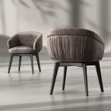 Chair Pelago Rotate, Charcoal Velvet 1