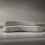 Sofa Virgola, Silver drop 1