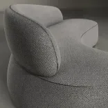 Sofa Virgola, Sea pebble 4