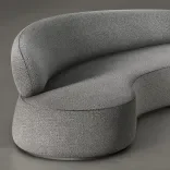 Sofa Virgola, Sea pebble 3
