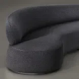 Sofa Virgola, Deep graphite 3